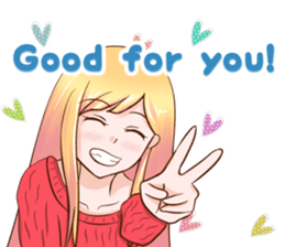 HAPPY LOVELY GIRL! (ENG) sticker #9504159