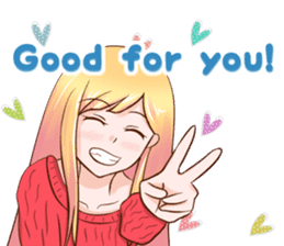 HAPPY LOVELY GIRL! (ENG) sticker #9504159