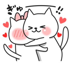 Cat a couple of good friends 3 sticker #9504532