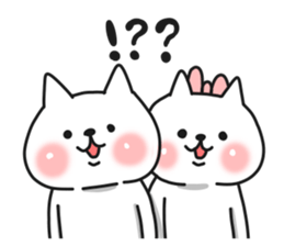 Cat a couple of good friends 3 sticker #9504539