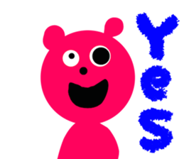 Picture book bear sticker #9504704