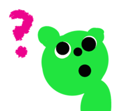 Picture book bear sticker #9504705