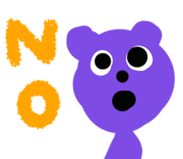 Picture book bear sticker #9504707