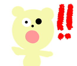 Picture book bear sticker #9504708