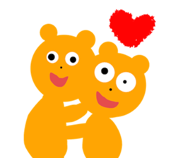 Picture book bear sticker #9504710