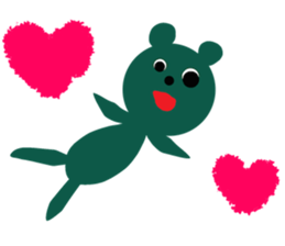 Picture book bear sticker #9504711