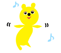 Picture book bear sticker #9504712