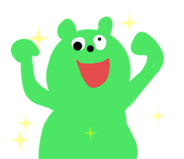 Picture book bear sticker #9504713