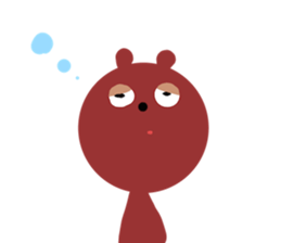 Picture book bear sticker #9504719