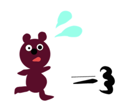 Picture book bear sticker #9504721