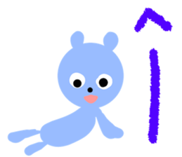 Picture book bear sticker #9504722