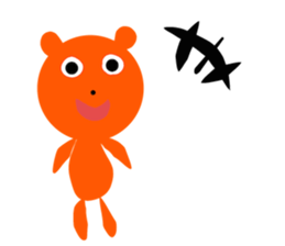 Picture book bear sticker #9504723