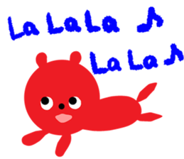 Picture book bear sticker #9504736