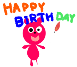 Picture book bear sticker #9504740