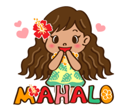 ALOHA HULA GIRL! sticker #9505026