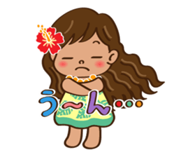 ALOHA HULA GIRL! sticker #9505053