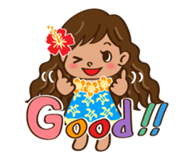 ALOHA HULA GIRL! sticker #9505062