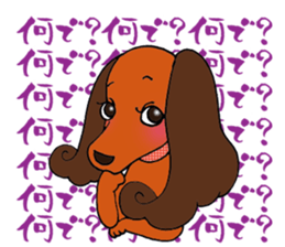 Pretty stickers of the dachshund. sticker #9505965