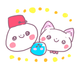 Bowling Cat! Bounya! Snowman sticker #9506424