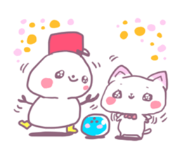 Bowling Cat! Bounya! Snowman sticker #9506425