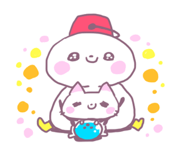 Bowling Cat! Bounya! Snowman sticker #9506427