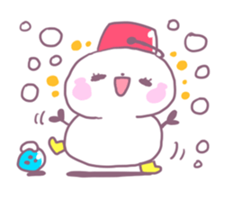 Bowling Cat! Bounya! Snowman sticker #9506429