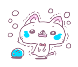 Bowling Cat! Bounya! Snowman sticker #9506430