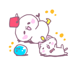 Bowling Cat! Bounya! Snowman sticker #9506437