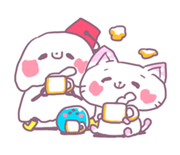 Bowling Cat! Bounya! Snowman sticker #9506439