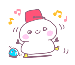 Bowling Cat! Bounya! Snowman sticker #9506440