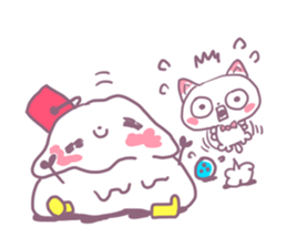 Bowling Cat! Bounya! Snowman sticker #9506442