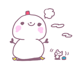Bowling Cat! Bounya! Snowman sticker #9506444