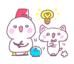 Bowling Cat! Bounya! Snowman sticker #9506447