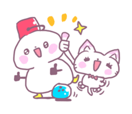 Bowling Cat! Bounya! Snowman sticker #9506450