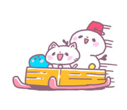 Bowling Cat! Bounya! Snowman sticker #9506452