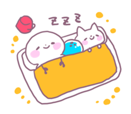 Bowling Cat! Bounya! Snowman sticker #9506453