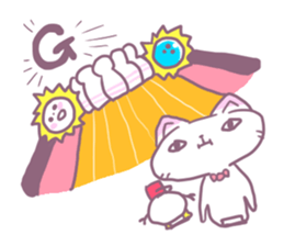 Bowling Cat! Bounya! Snowman sticker #9506459