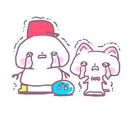 Bowling Cat! Bounya! Snowman sticker #9506461