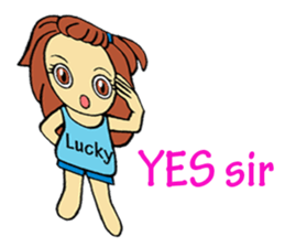 I'm Lucky sticker #9506605