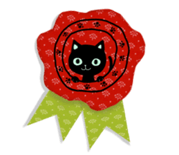 SKY-BLUE EYES BLACK CAT sticker #9506812