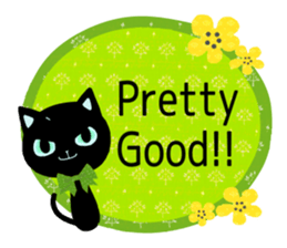 SKY-BLUE EYES BLACK CAT sticker #9506821