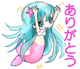 Beautiful & elegant mermaid 5 Japanese sticker #9507434