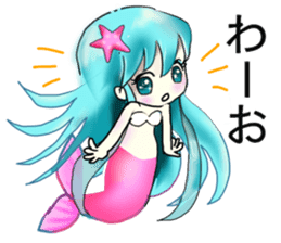 Beautiful & elegant mermaid 5 Japanese sticker #9507441