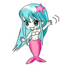Beautiful & elegant mermaid 5 Japanese sticker #9507456