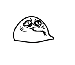 funny faceeee sticker #9508166