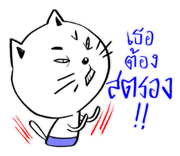 Cat in Pants sticker #9508422