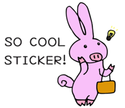 Rabbit-Pig sticker #9508864
