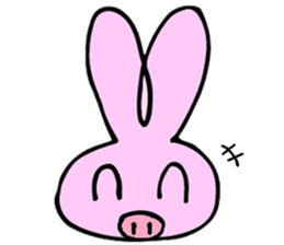 Rabbit-Pig sticker #9508870