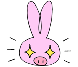 Rabbit-Pig sticker #9508871