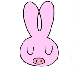 Rabbit-Pig sticker #9508872
